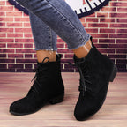 Women’s Lace-Up Ankle Boots with Block Heel 2