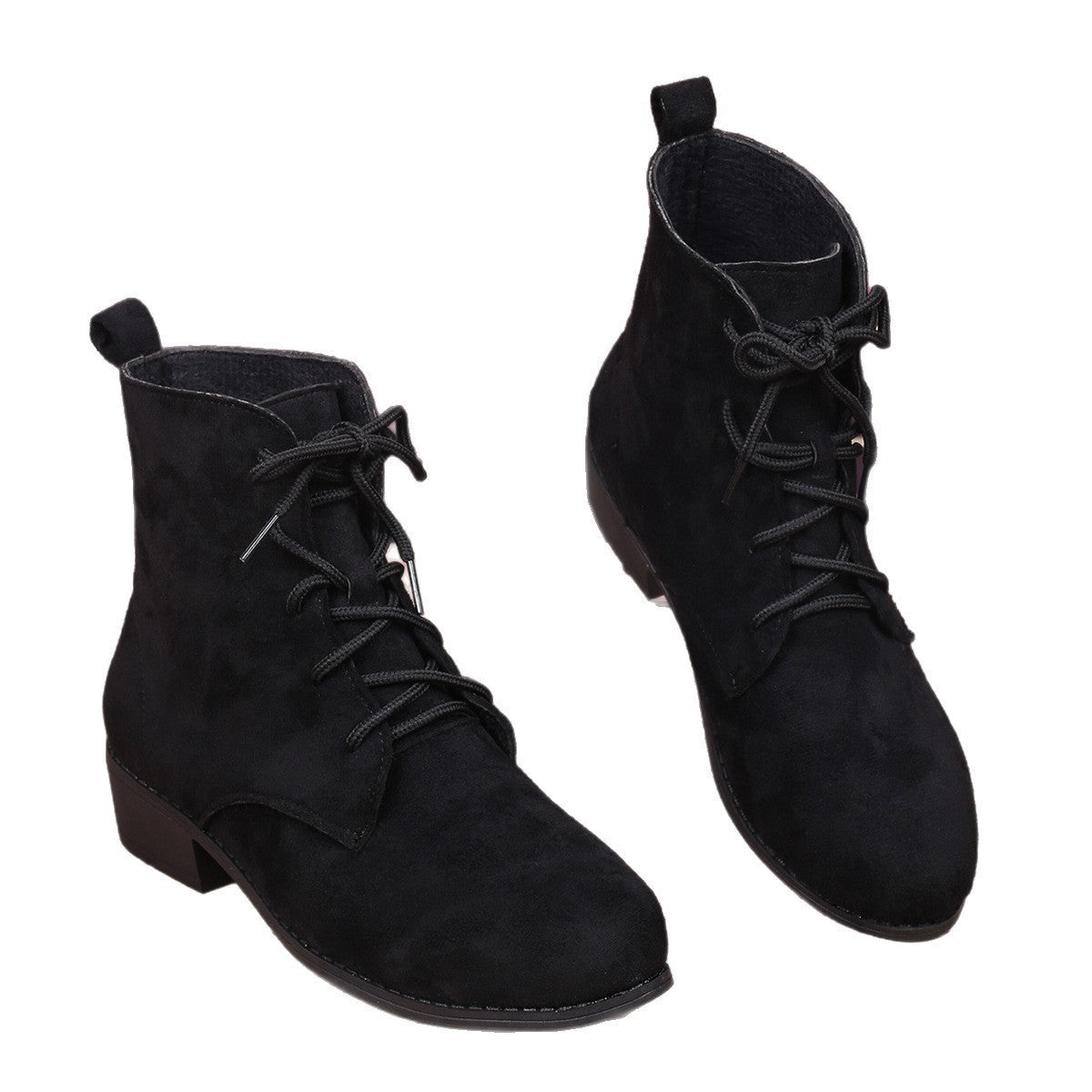 Women’s Lace-Up Ankle Boots with Block Heel 3