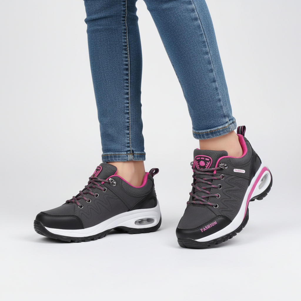 Women’s Lace-Up Athletic Sneakers with Air Sole 3