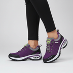 Women’s Lace-Up Athletic Sneakers with Air Sole Purple