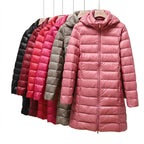 Women’s Long Puffer Jacket with Hood 1