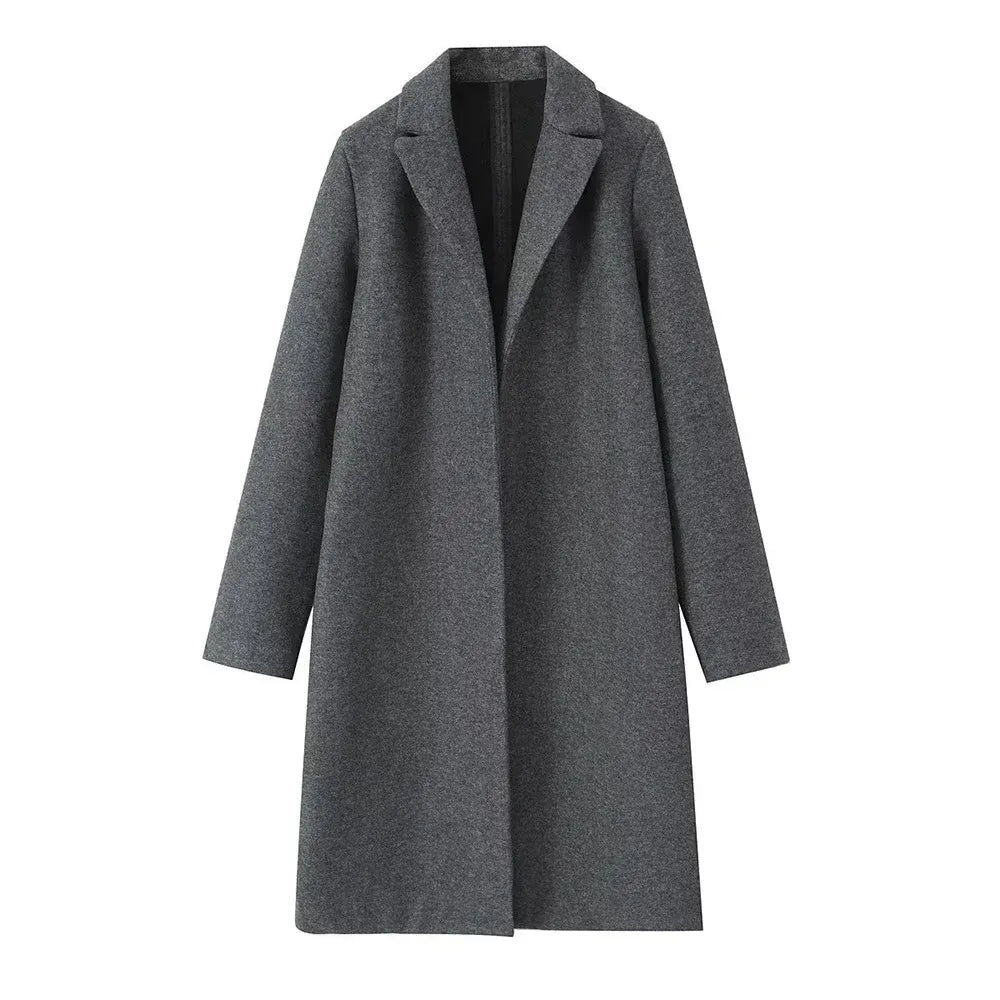 Women’s Long Wool Blend Coat 3