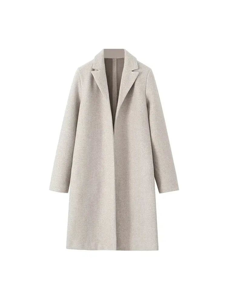 Women’s Long Wool Blend Coat 5