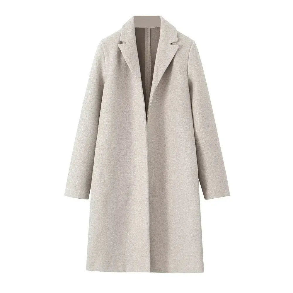 Women’s Long Wool Blend Coat 6