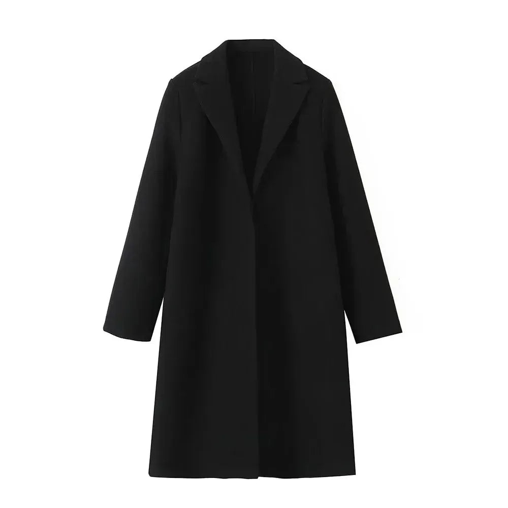 Women’s Long Wool Blend Coat 9