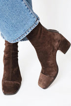 Women’s Suede Ankle Boots with Block Heel 2