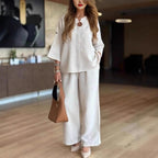 Women’s Two-Piece Tunic and Wide Leg Trouser Set 2