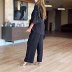 Women’s Two-Piece Tunic and Wide Leg Trouser Set 3