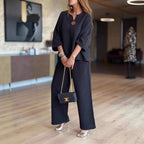 Women’s Two-Piece Tunic and Wide Leg Trouser Set 4