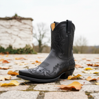 Women’s Western Ankle Boots with Decorative Stitching 1