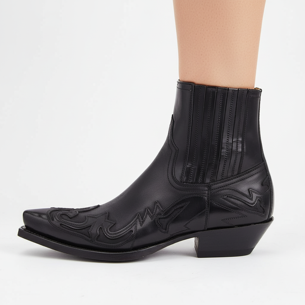 Women’s Western Ankle Boots with Decorative Stitching 2