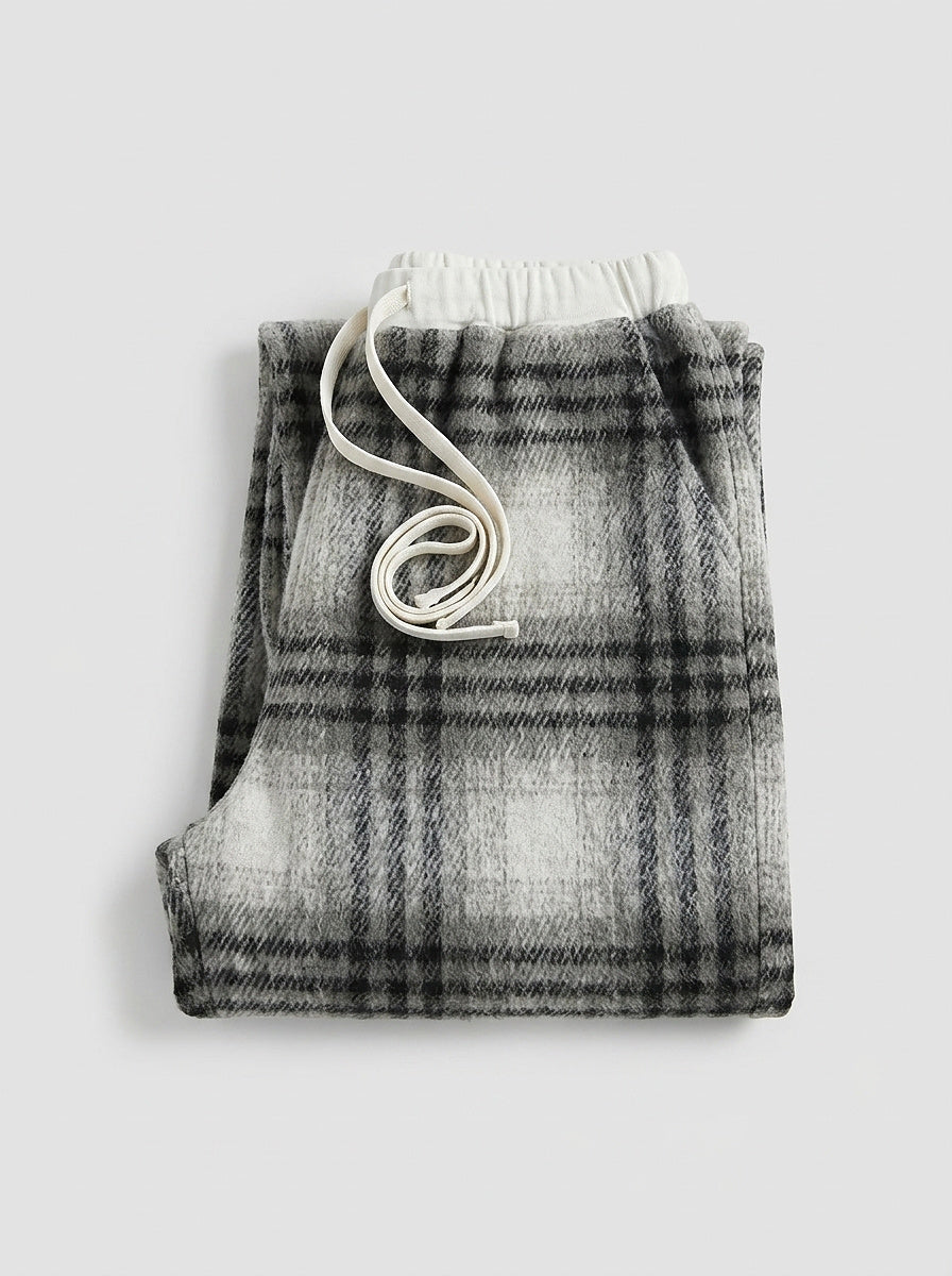 Women’s Wide Leg Plaid Lounge Pants 2